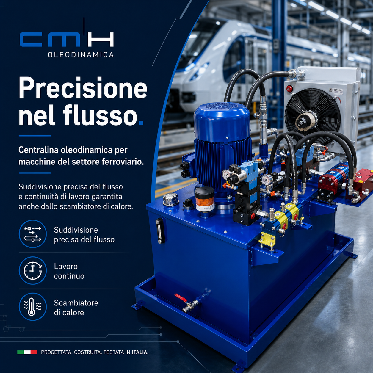 CMH hydraulic power unit for railway sector machinery